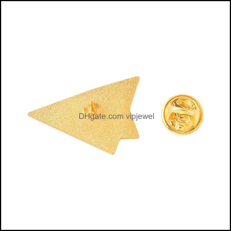 european paper plane model letters brooches pins oil drop alloy enamel clothes badge accessories unisex children white bags  sweater lapel pin