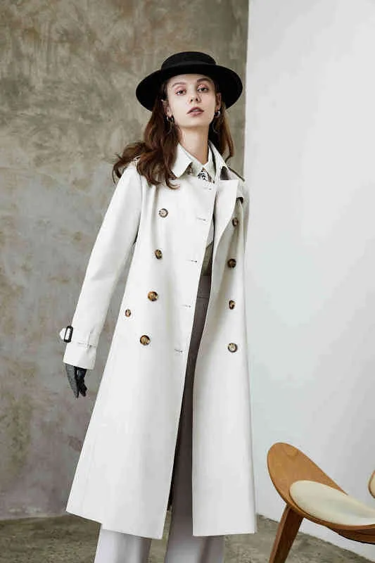 Wide belt Trench coat