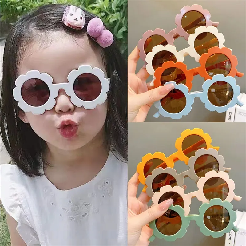 Enfant en bas âge accessoires d'été lunettes de protection solaire enfants bébé filles plage enfant bébé soleil vêtements de plein air tournesol enfants cadeau 1318 D3