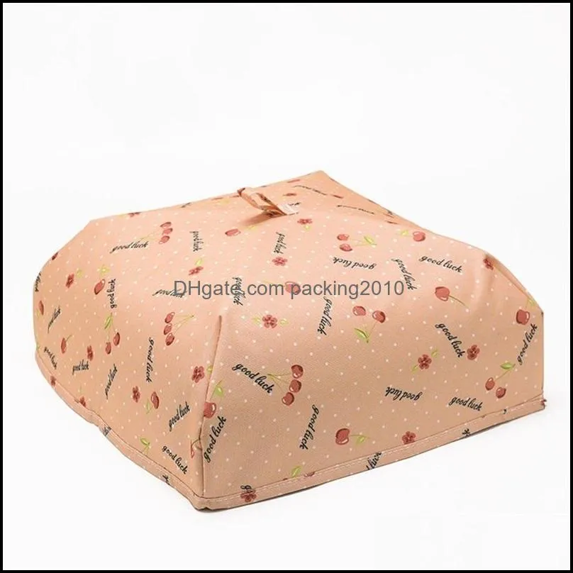 Portable Home Insulated Food Cover Dustproof Foldable Rice Covers With Aluminu Foil Oxford Fabric Table Kitchen Accessories 4 9zh2 YY