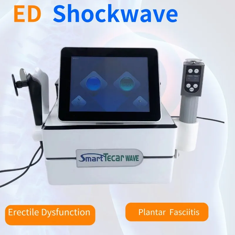 Portable Smart Tecar Shockwave therapy Massager Machine For Plantar Fasciitis ED Treatment Low Back Pain