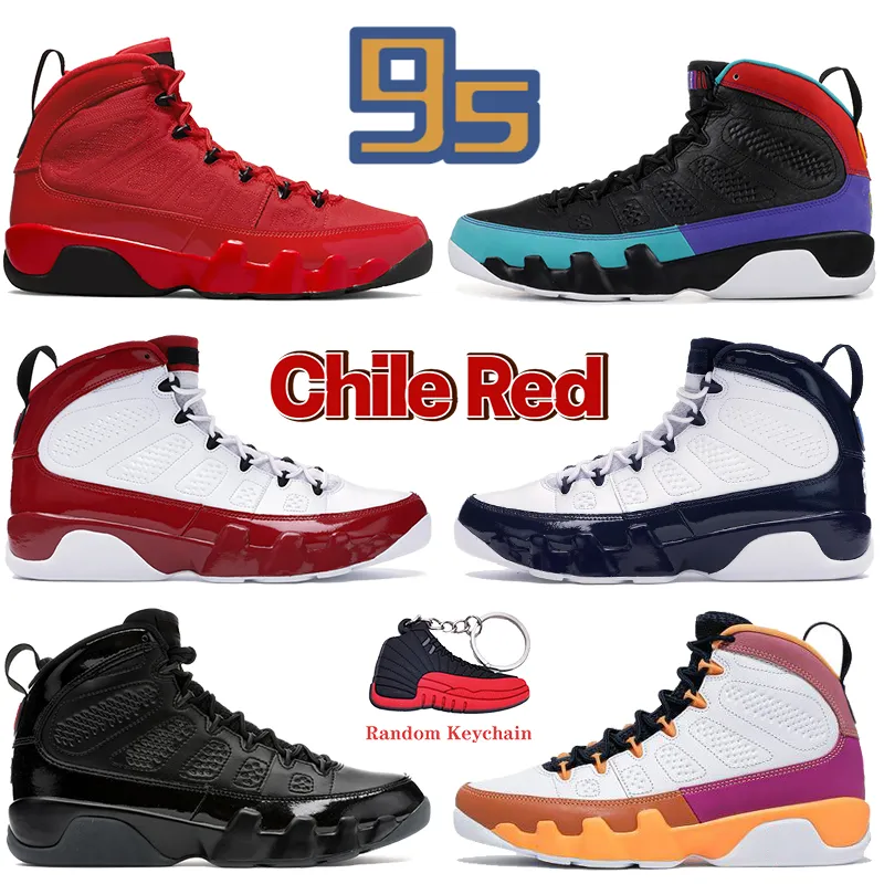 Top 9 9s Chile Red zapatillas de hombre racer university blue Bred Patent change the world dream it Space Jam white gym red sports Sneakers