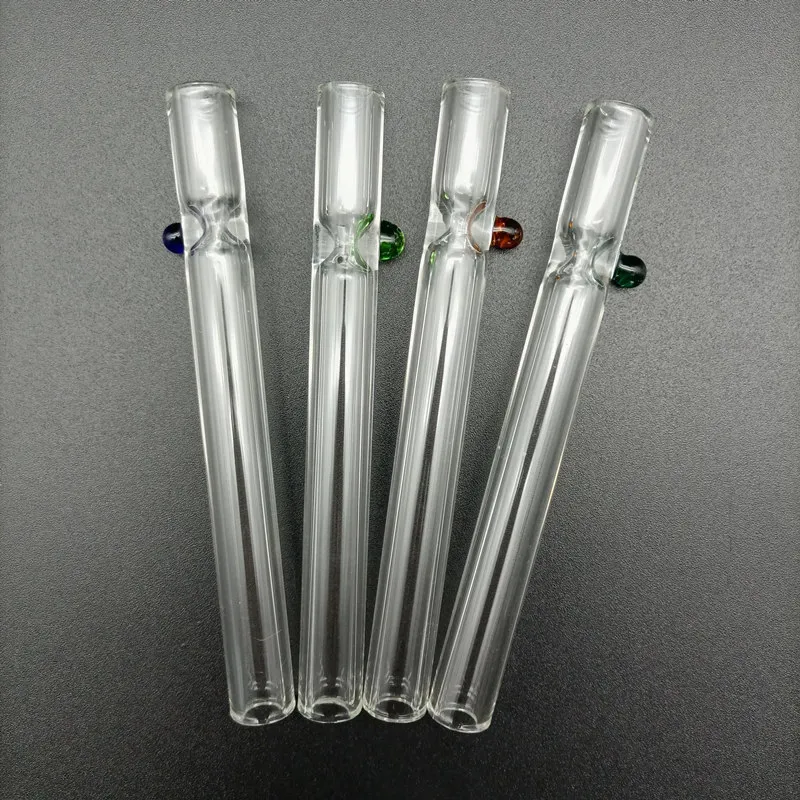 Glass Filter Tip OD 10mm Smoking One Hitter Pipe Cigarette Tobacco Dry Herb Thick Holder Tube Rolling Paper