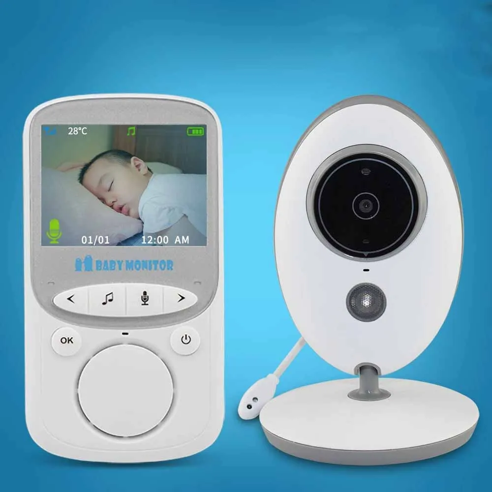 Monitor de vídeo inalámbrico para bebé, intercomunicador con cámara a Color, visión nocturna, monitoreo de temperatura, niñera, 2022 pulgadas, 2,4