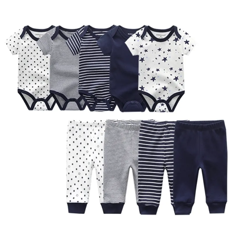 Summer Baby bodysuits Cotton Infant short Sleeve Jumpsuits Boy Girl born pants Baby Clothes set ropa clothing 220425