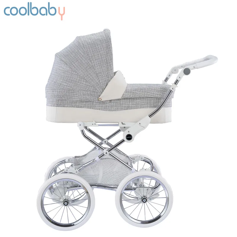 Wózki# Coolbaby European Royal Baby Stroller Dwukierunkowy-wysoki poziom krajobrazu na czterokołowy wóz krajobrazowy