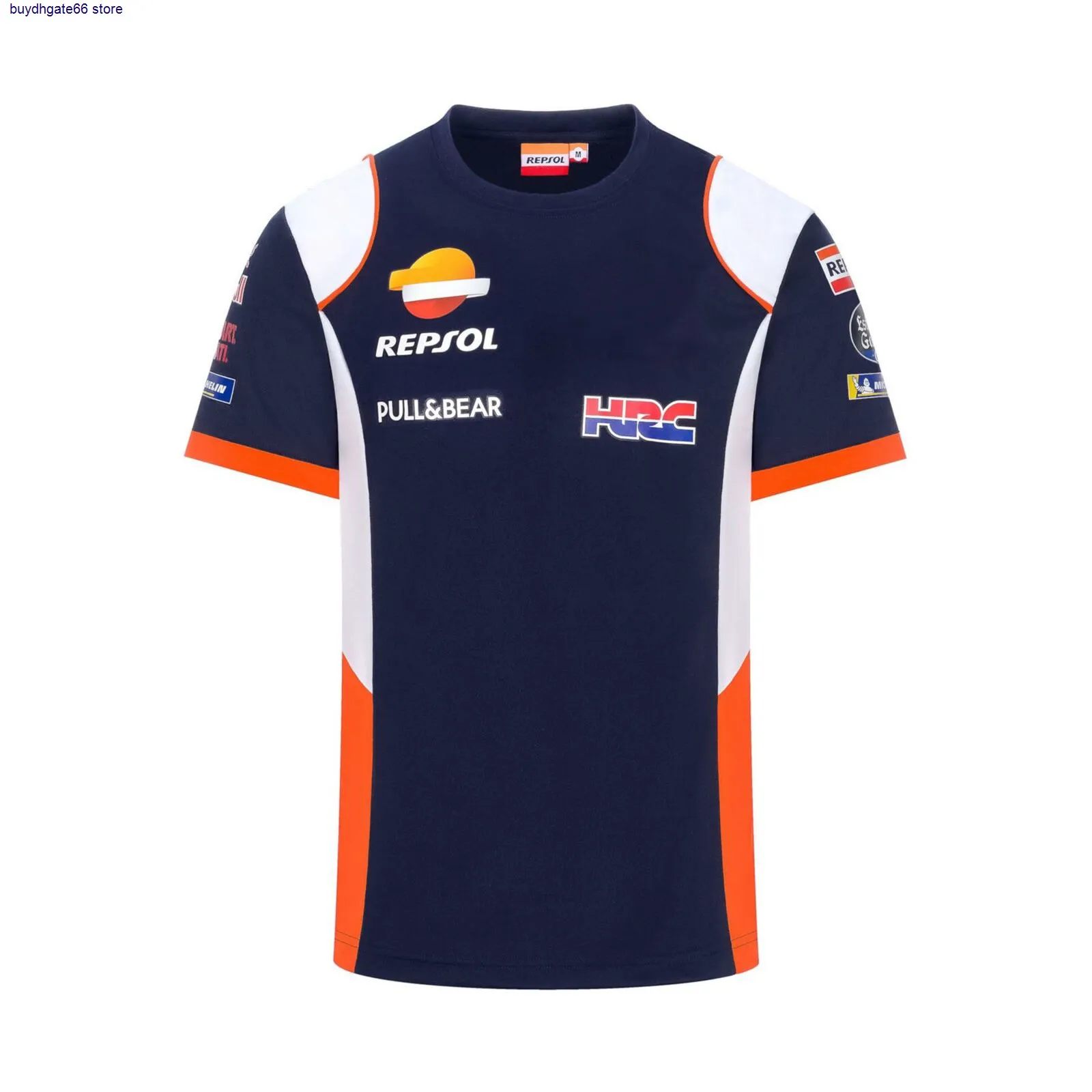 Para Honda HRC Repsol T-Shirt Red Color t shirts Taurus Moto Knight Racing Team Riding Sports Blue New No Fading Jerseys Summer