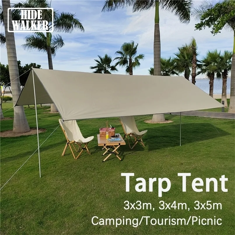 Ultralight Tarp Awnings Shelters Shade Sail Sunshade Garden Canopy Waterproof Outdoor Camping Tarp Tourist Travel Sun Shelter 220530