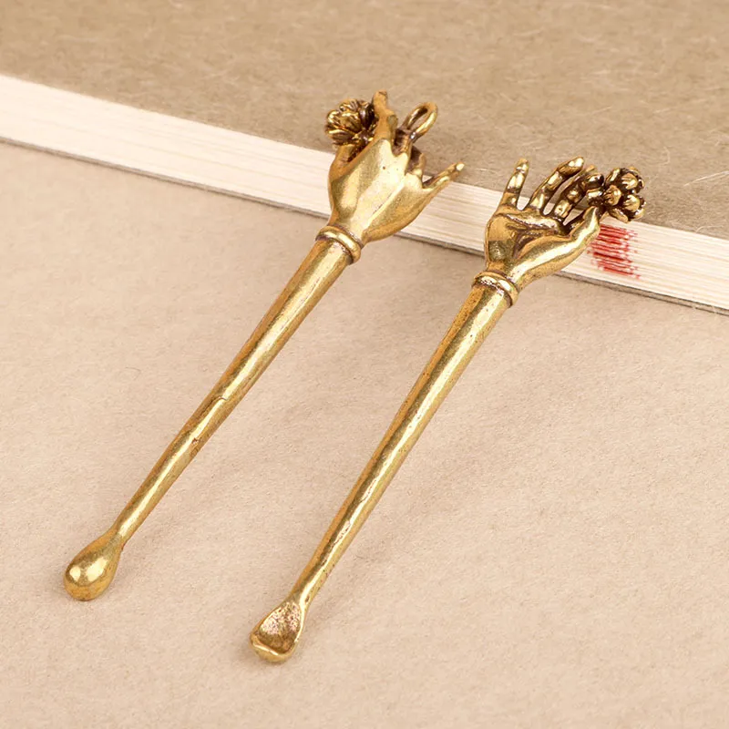 Chinese Style Wax Dabber Tool Set 6 Brass Metal Gold Brass Mini Dabs With  Stick, Spoon, Earpick, And Ear Cleaner For Vape Tank Cleaning Dragon And  Phoenix Locus Hand Gourd Shaped Design