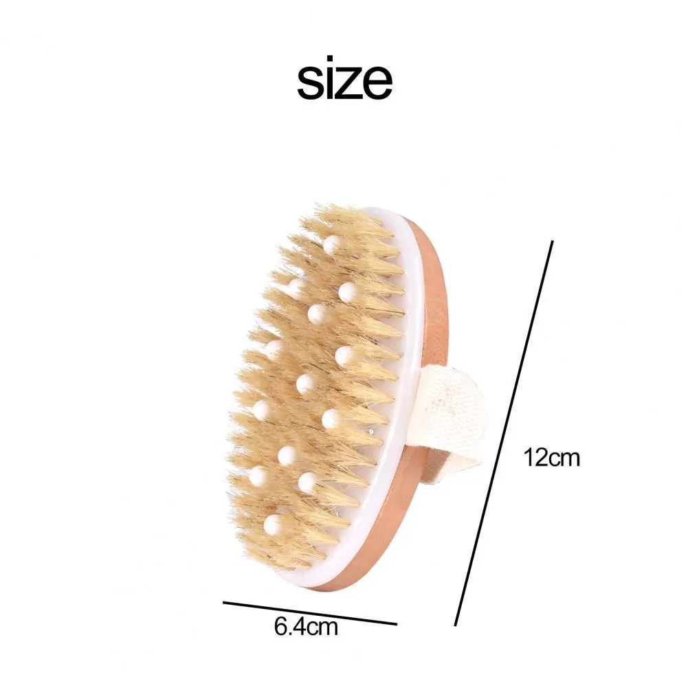 Cleaning Brushes Bath Brush Dry Skin Body Soft Natural Bristle SPA The Wooden Shower Without Handle Fast Delivery H0420