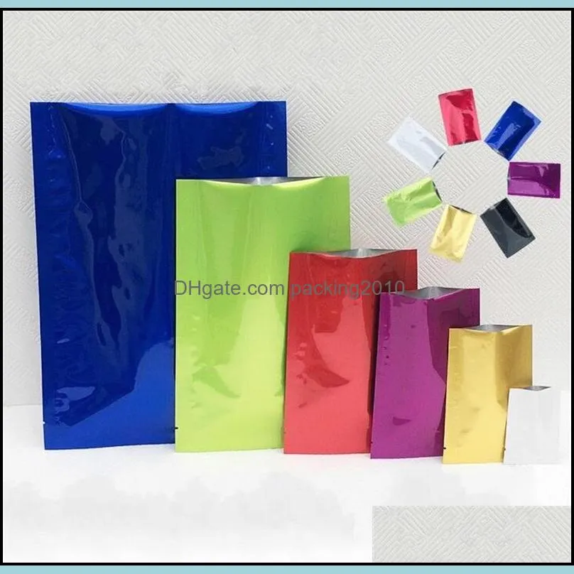 Multicolor Plastic Bag Mylar Aluminum Foil Packing Bags Powder Tea Leaf Food Moisture Proof Vacuum Storage Pouch Durable 0 19sy2 YY