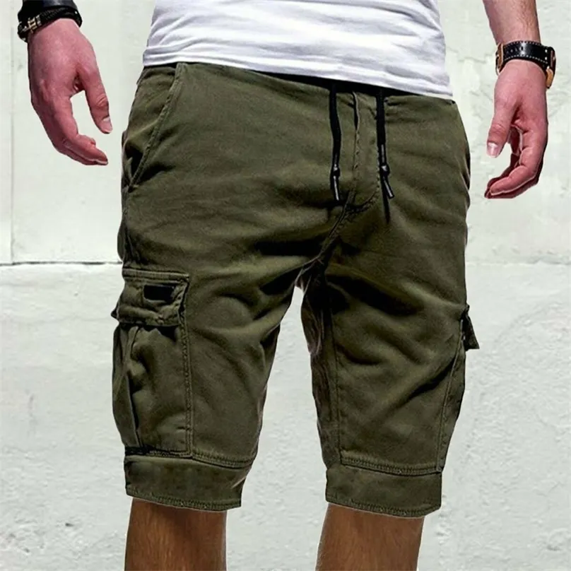 Hommes décontracté survêtement sport Cargo Shorts Combat entraînement pantalon de sport été hommes vêtements 220622