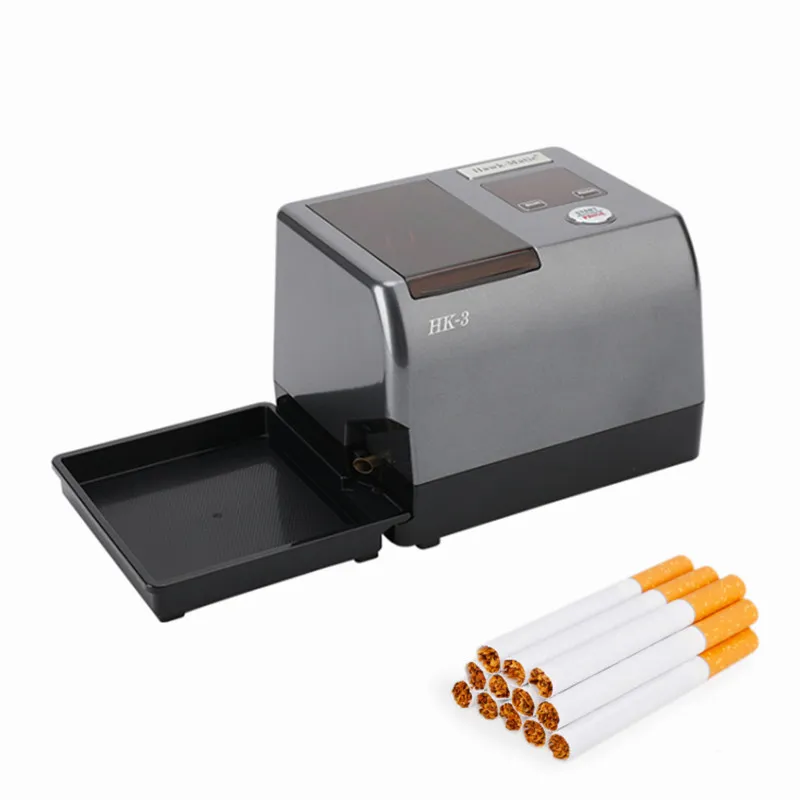 Máquina elétrica automática para enrolar cigarro, 8mm, tubo fumante, aparelhos para homens, uso doméstico, injetor de tabaco, acessórios para fumar