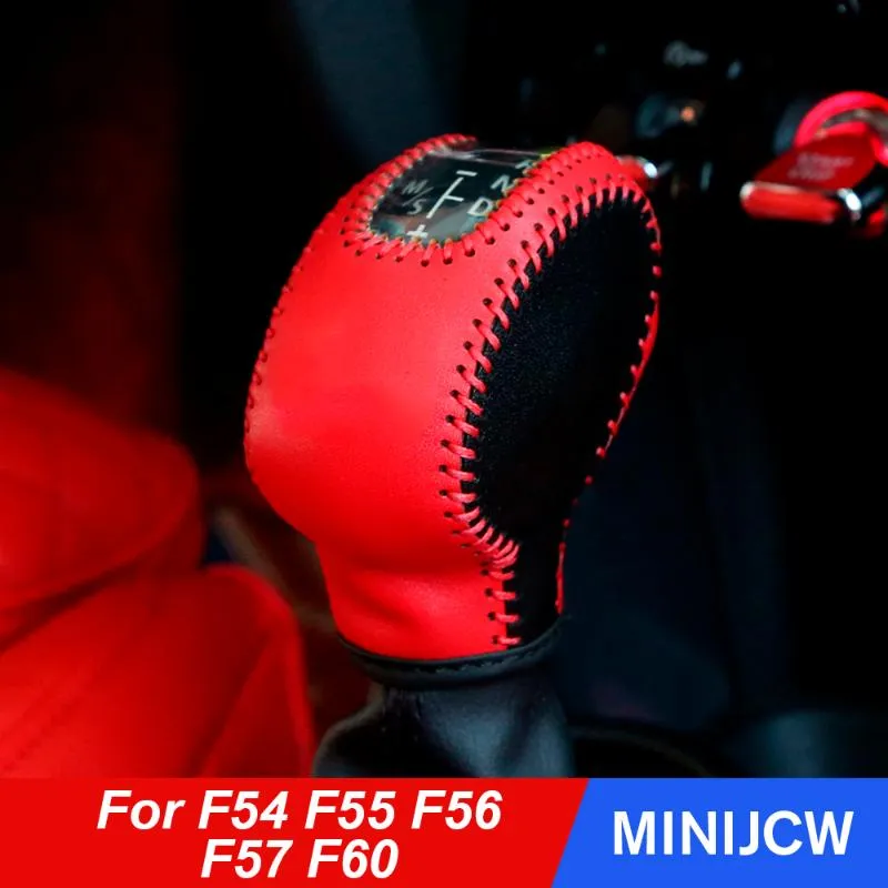 Altri accessori interni Car Styling Collari del cambio Pomello del freno a mano Protezione della copertura per Mini Cooper One S F54 F55 F56 F57 F60 Countrym