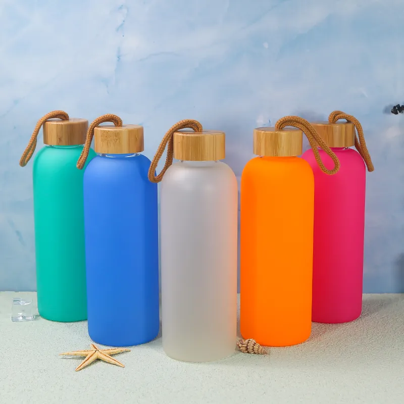 750ml 24oz Sublimation Frosted Glass Water Bottle with Bamboo Lid for  Outdoor Sport, from Dhgate Water Bottles - price 2.65