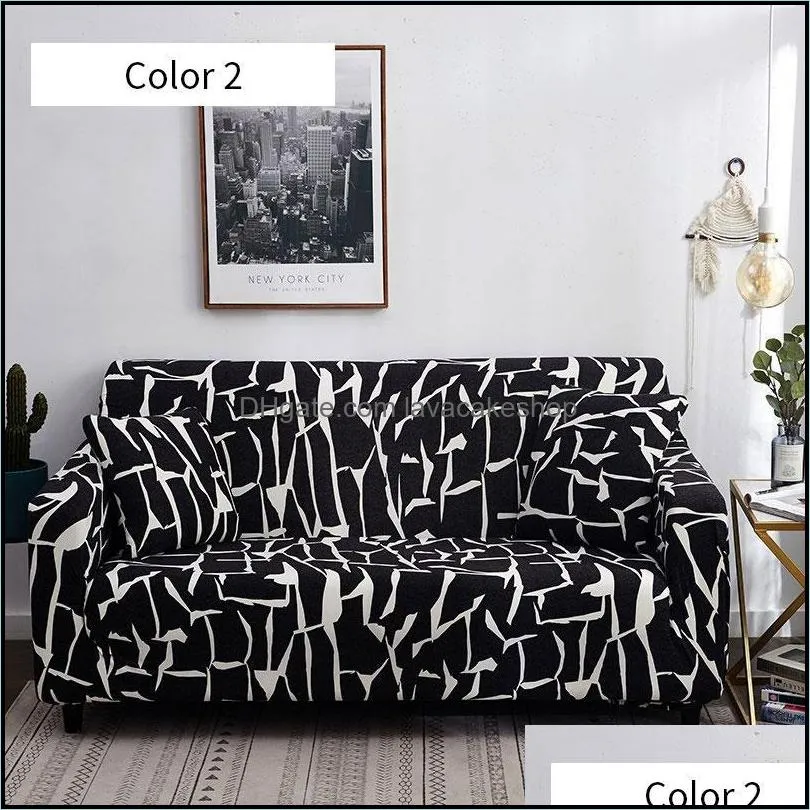 Chair Covers Stretch Sofa Cover Cotton Set Elastic Couch Loveseat For Living Room Pets Towel 1/2/3/4-Seater 1PC