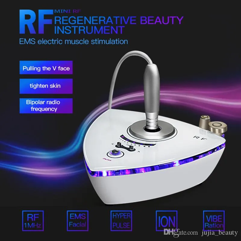 Portátil 2 em 1 Radiofrequency Skin Recupeamento de rosto Levantamento doméstico Uso de RF Cuidado com a pele da máquina