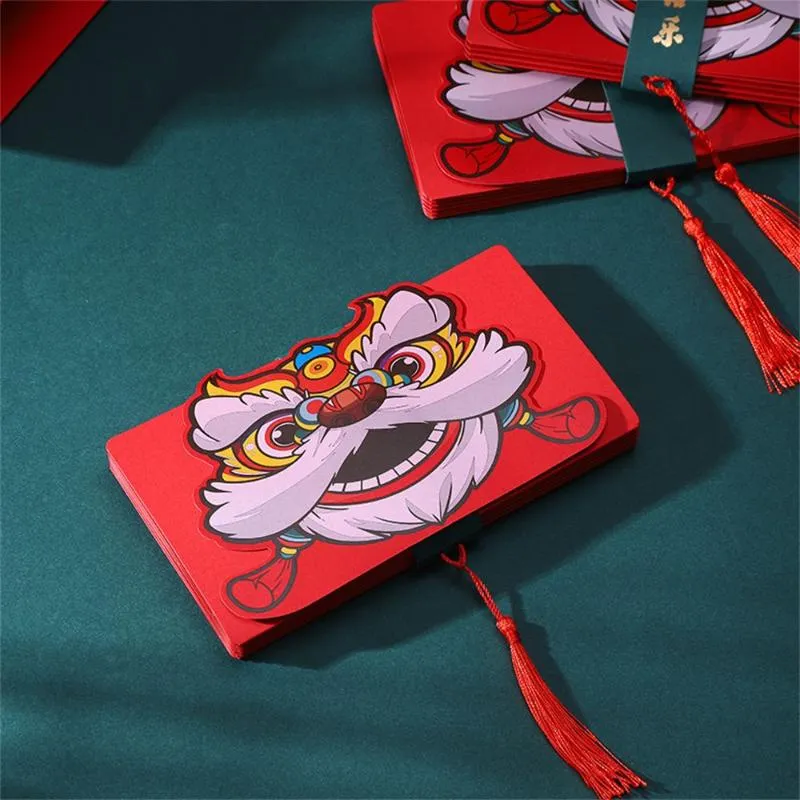 Prezent Wrap Kreatywny Lucky Money Tiger Rok Random Spring Festival Red Envelope Folding Hongbaogift