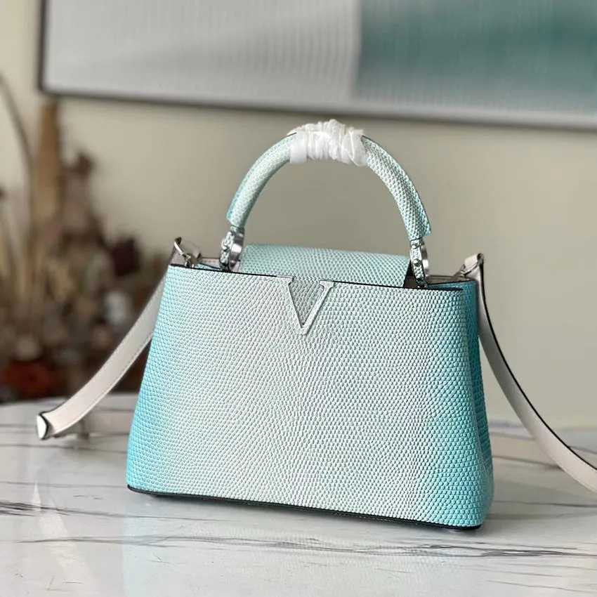 10A Luxury 48865 Fourre-tout pour femmes Mode classique Une épaule Sac à bandoulière Sac à main de couleur imprimé animal Sac fourre-tout classique avec boîte-cadeau d'usine originale premium