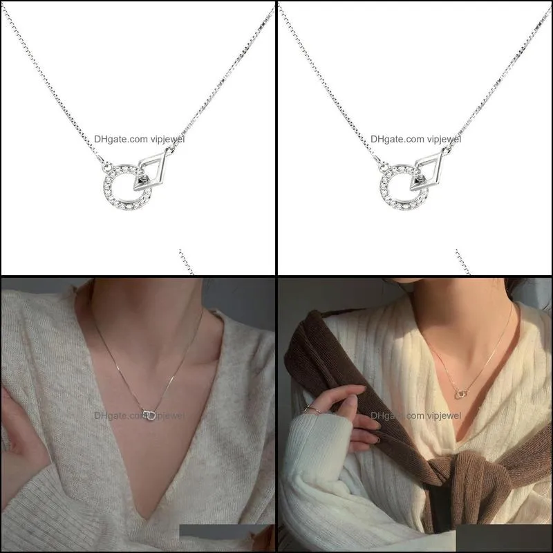 chokers 2021 trendy korean fashion necklace geometry clavicle chain women jewlery collier femme