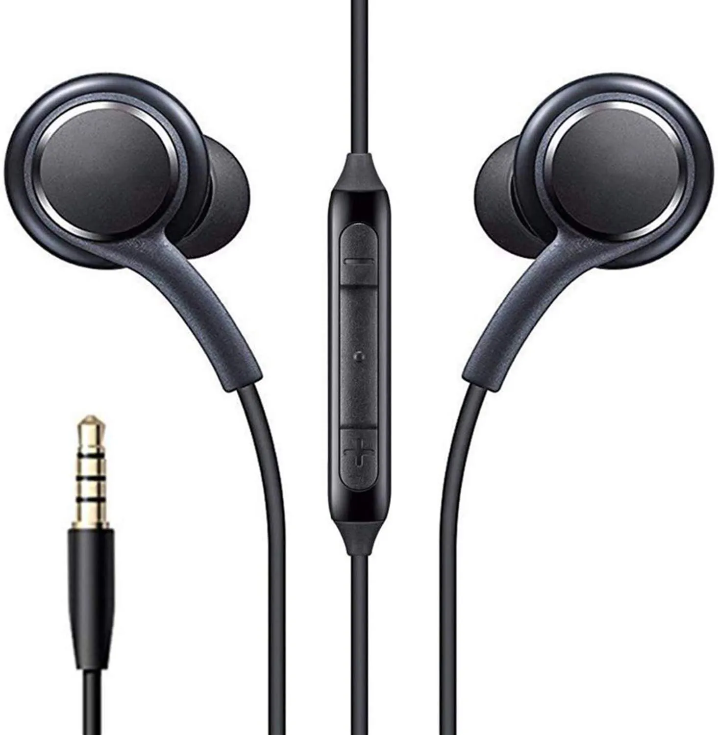 Fones de ouvido com fio intra-auricular de 3,5 mm para Samsung Galaxy S10 S20 telefone móvel com som estéreo fones de ouvido com controle de volume do microfone