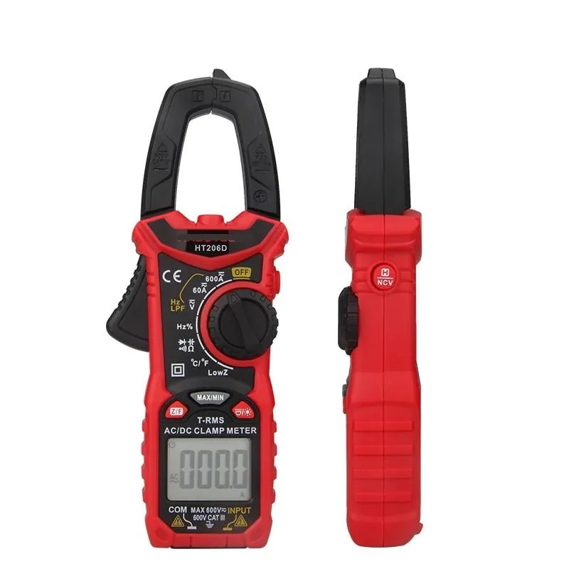 AC D Ohm Hz Temperature Digital Clamp Meter multimeter pinza amperimetrica