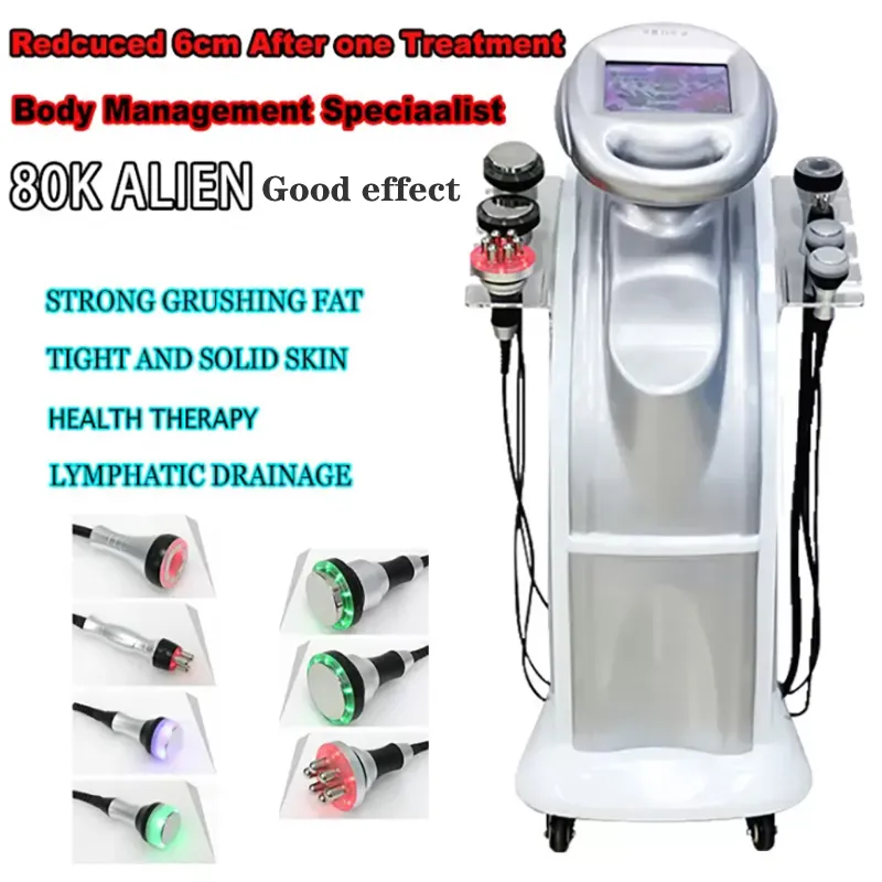 Fabriksdirektf￶rs￤ljning 80K Cavitation Form Slimming RF Ultrasonic Lipo Vacuum Loss Weight Body Sculpt Beauty Machine Free Transport