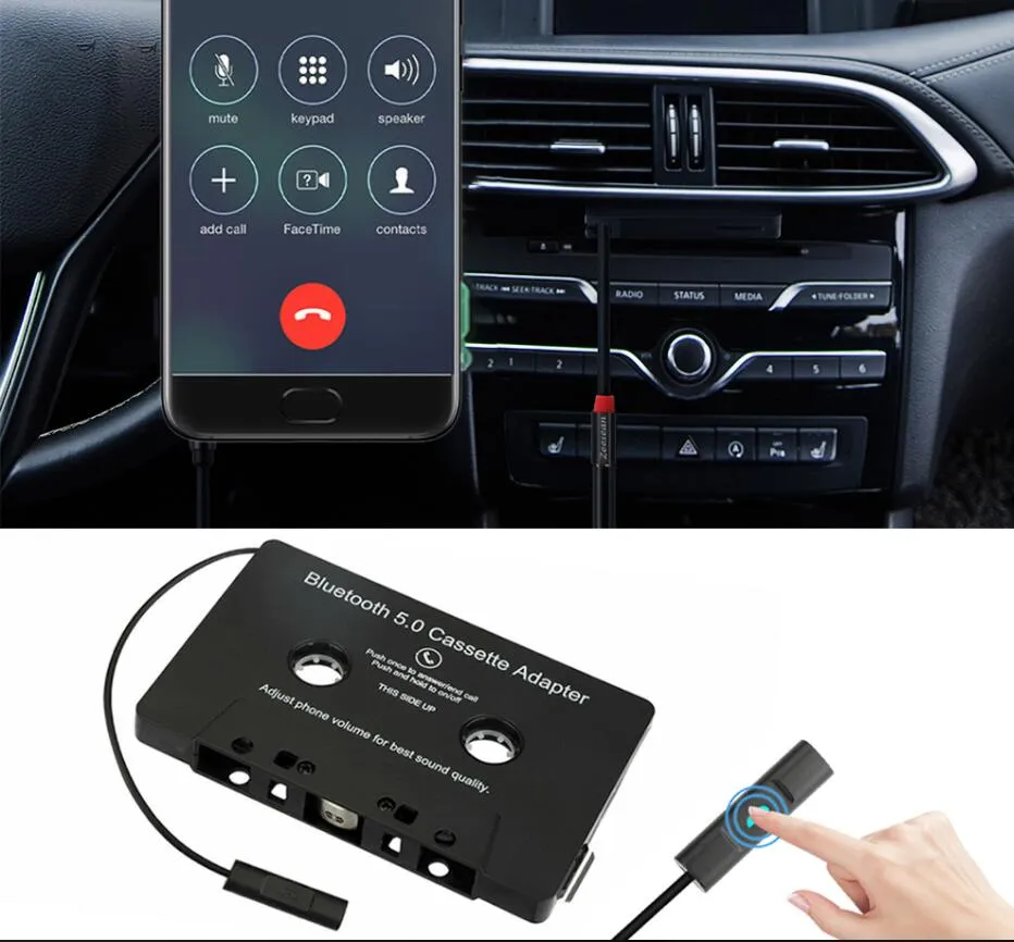 Adaptateur Cassette Bluetooth 5.0 Pour Voiture - Streamer Musique Sans Fil Via Autoradio Cassette