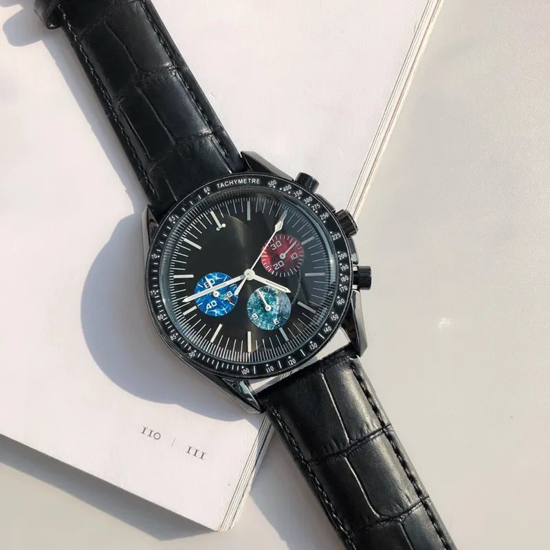Nuovo orologio AAA Orologio automatico da maschi Waterproof luminoso cinghia di cinghia di alta qualità orologio da polso Moonswatch con scatola