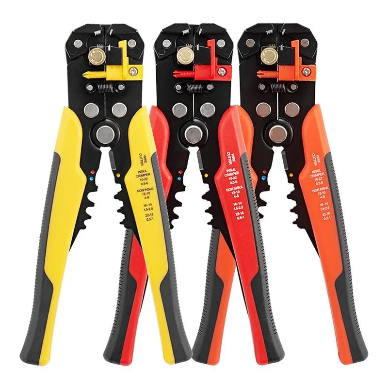 Pliers Crimper Cable Cutter Automatic Wire Stripper Multifunctional Stripping Tools Crimping Terminal 24-10AWG/0.2-6.0mm2 Tool