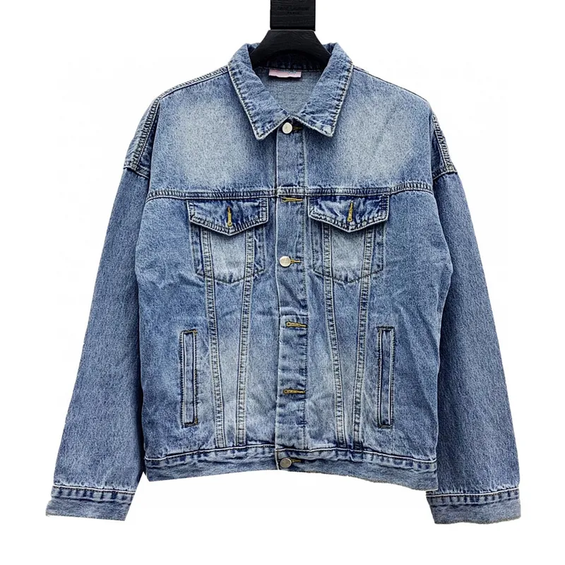 Herrjackor palm ängel denim jacka palmer änglar jackor denim kappa menskläder casual vinterrock varumärke mode lyx tillbaka tryckt stylist palm angeles jackor 752