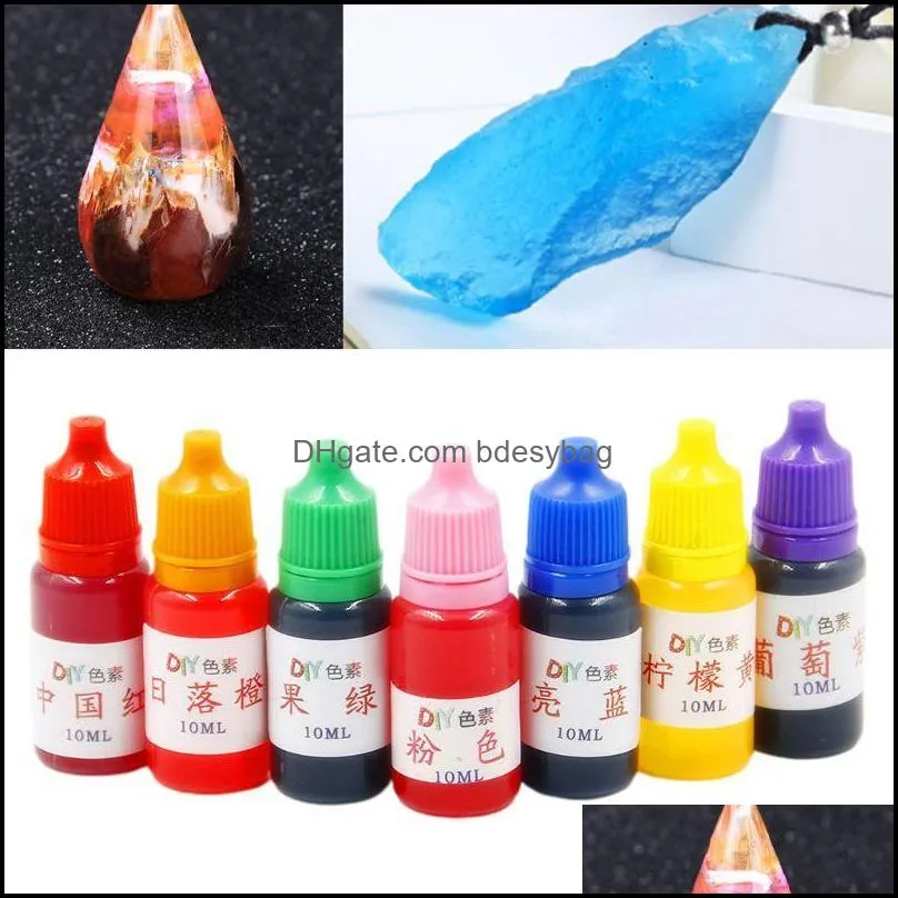 other pcs/set 10ml food grade dyeing pigment slime crystal mud colorant epoxy diy hand-made jewelry accessoriesother