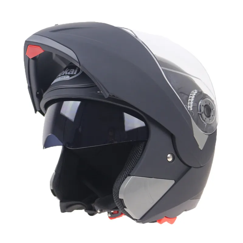 Full Face Dual Lens Motorcycle Helmet Dual Visor Dirt Bike Helmets