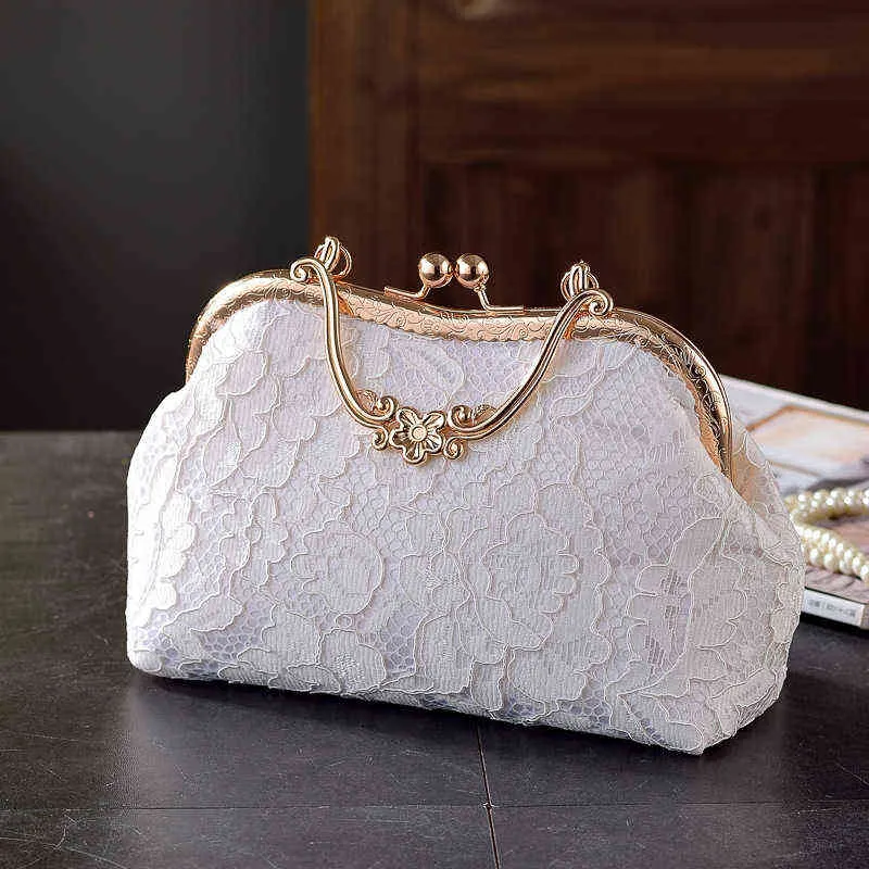 White Pearl Beads Shell Clutch Purses Wedding Bags | Baginning