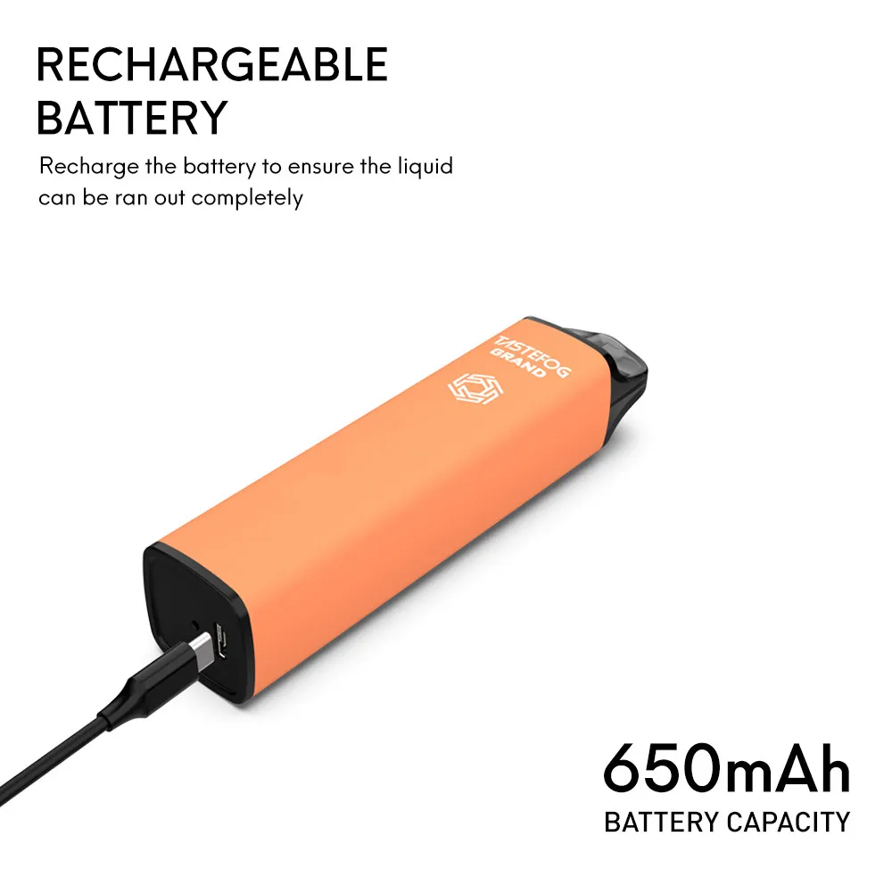 jc tastefogグランド4000パフ充電式650mah 5％nic電子タバコ配分可能なベイプペンポッドデバイス10色の工場卸売在庫