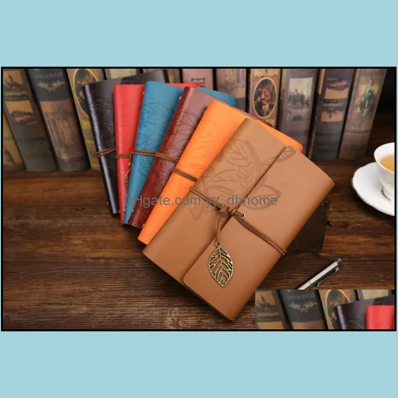 european creative notebook school office supply vintage kraft papers writing notepads classical notebooks loose-leaf book sn1175