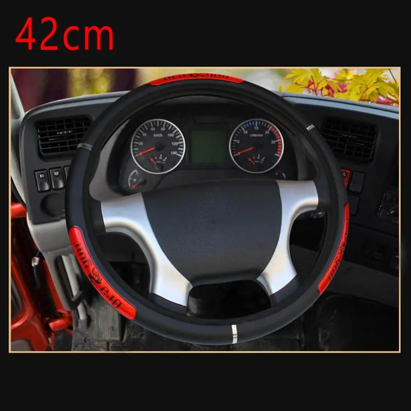 Steering Wheel Covers 40/42/45/50CM Cover Decoration Double Stitched SUV TrimSteering