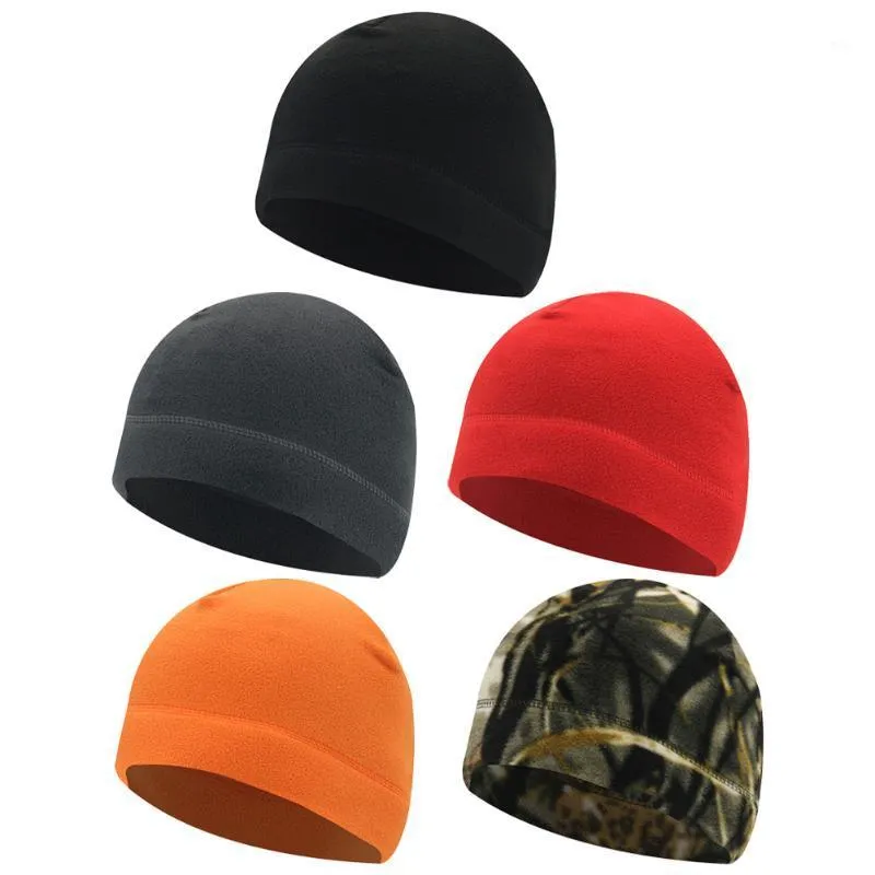 Cycling Caps & Masks Durable Men Women Winter Fleece Hats Windproof Warm Sports Running Ski Cap Outdoor Equipment Supplies