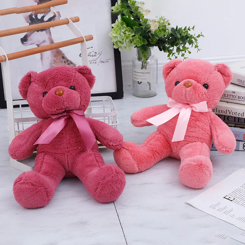 2022New fabriek groothandel schattige teddybeer pluche poppen cartoon dieren spelen beer plushdoll kussen gratis ups of dhl