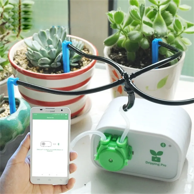 Controllo del telefono cellulare Dispositivo di irrigazione automatico del giardino intelligente Strumento di irrigazione a goccia intelligente Sistema di timer contagocce T200530