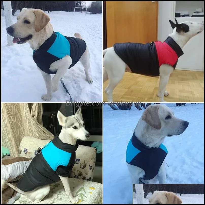 New Dog Clothes Down Jacket Fall/Winter Warm Pet Clothes for Small Medium Large Dog 4 Colors 8 Sizes