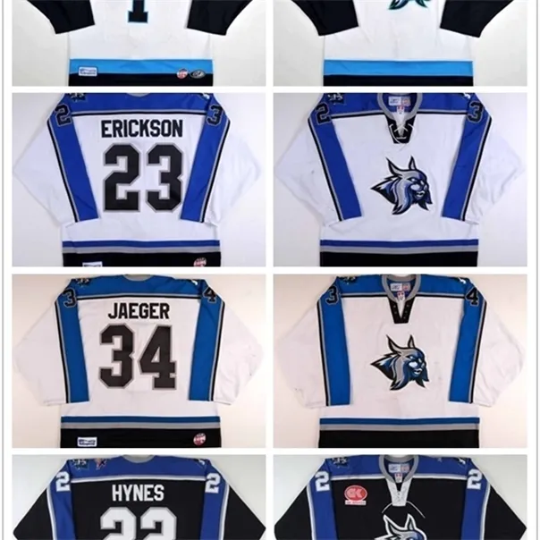 C26 Nik1 Hot 2017 Customize Echl Augusta Lynx 1 Peter Hamerlik 23 Mike Erickson 34 Brett Jaeger Mens Женская детская вышивка Хоккей Джетки