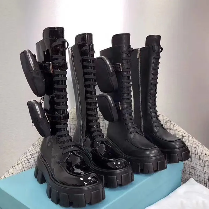 Designer martin stövlar kvinnor klänning rois stövlar äkta läder nylon halv stövlar australien 2 flyttbar påse booties vinter party plattform skor no49