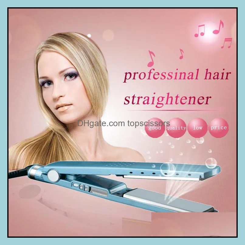 dropship Hot NEW! PRO Na-No! TITANIUM 1 1/4 plate Flat Iron Ionic Hair Straightener DHL Free 20pcs guangzhou18