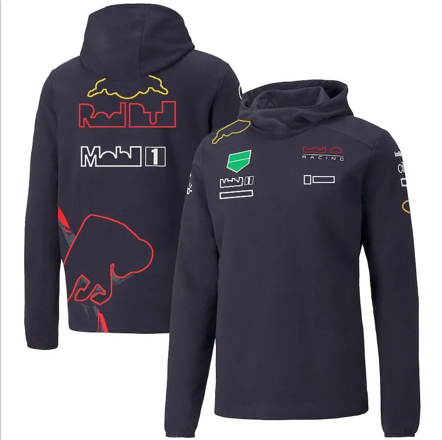 2022 F1 Hoodie Formula One Casual Warm Hoodie Spring Autumn Men's Overdimasy Hooded Sweater Racing Team Jacket kan anpassas