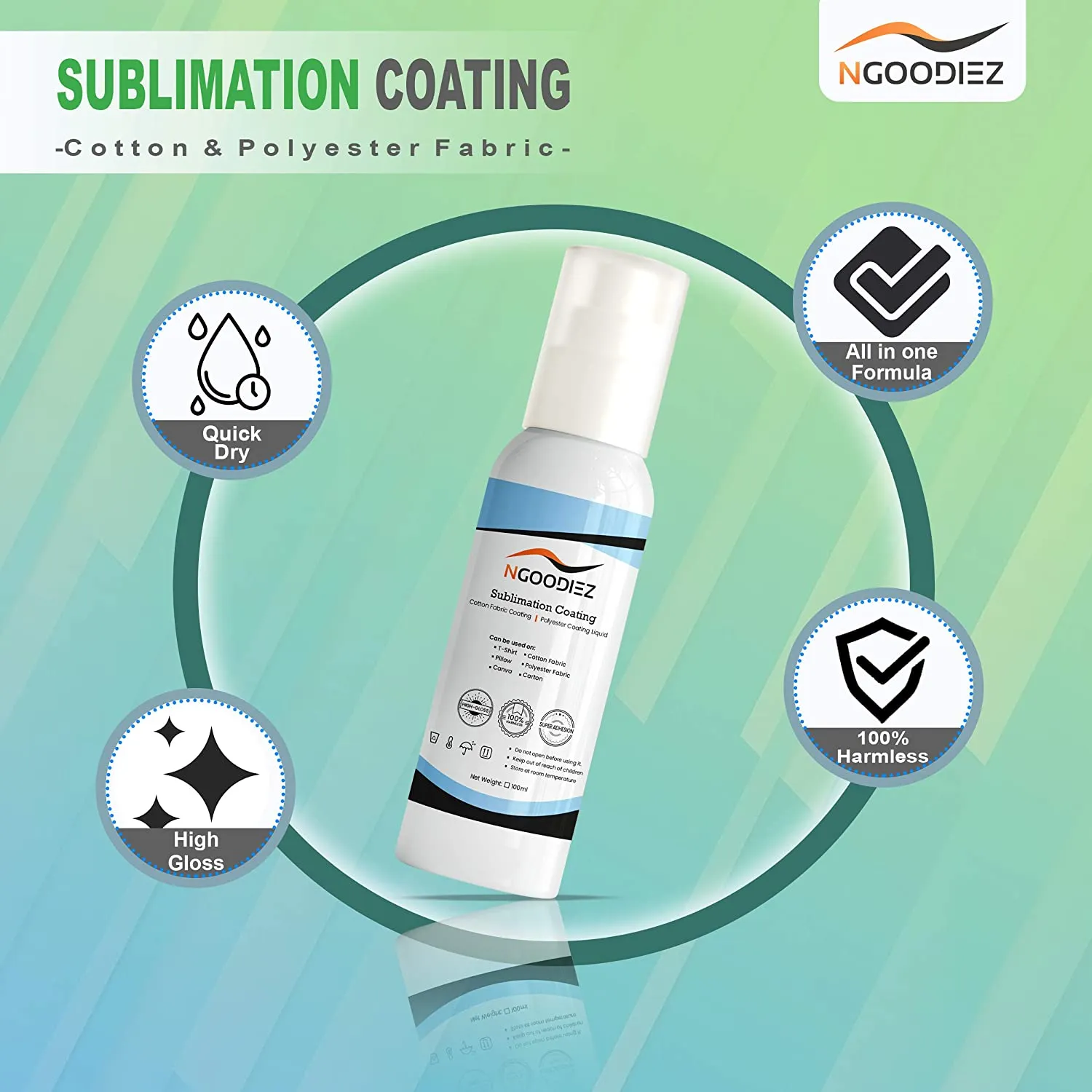 100ml Sublimation Coating Spray Suitable For All Cotton Fabric All-purpose  Cleaner Household Cleaning Quick-drying