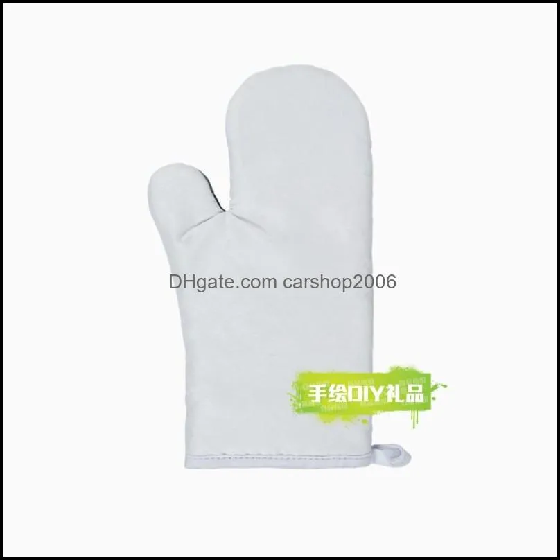 Sublimation Blank Heat Insulation Glove DIY Baking Oven Mitts Thick High Temperature Resistance Mittens Kitchen Accessories 8 36ypa N2