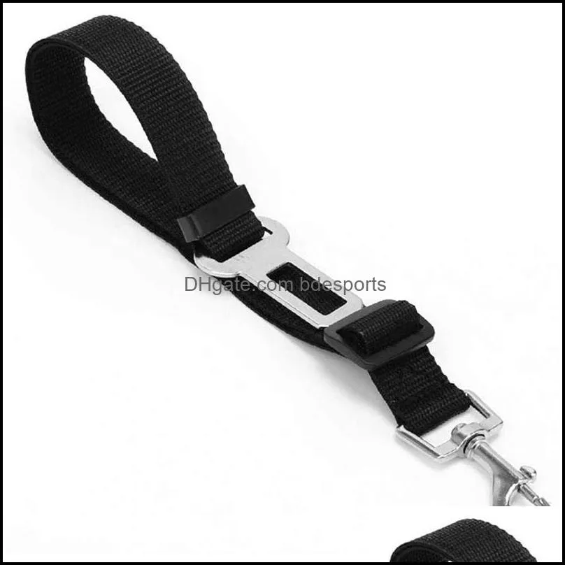 Dog Harness Adjustable Car Safety Pet Seat Belt Accessories Restraint Seat Lead Leash Travel Clip For Cats Dogs