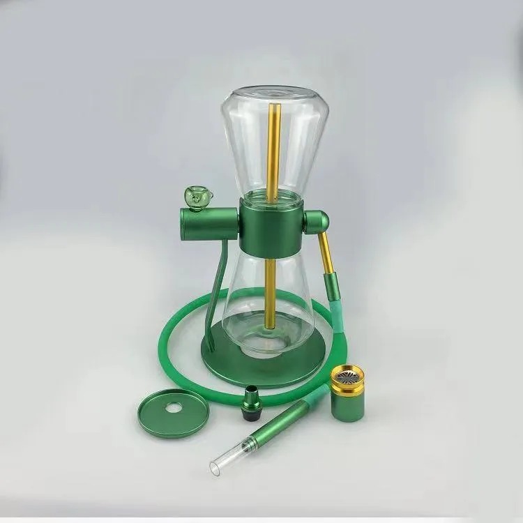 2022 New Sandglas Gravity Narghilè Set Glass Bowl Kit per fumatori Shisha Narghilè Pipes Dab Rig Smoke Dabber Tabacco Herb