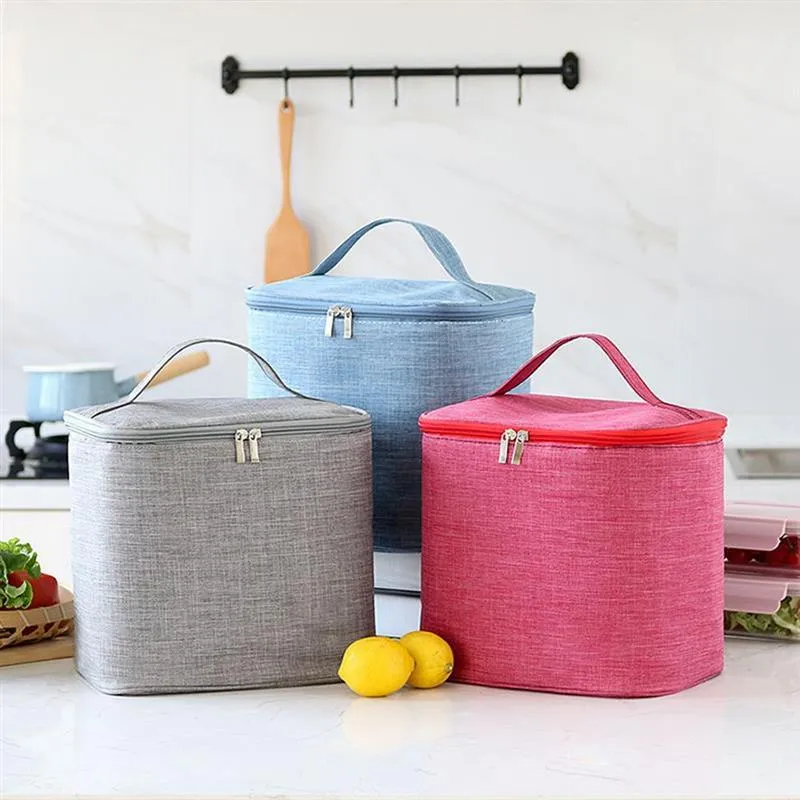 Evening Bags Oxford Insulated Lunch Bag Waterproof Picnic Handbag For Women Children Sandwich Drink Cooler Container Thermal